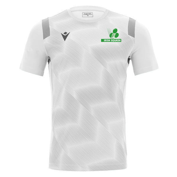 Photo of the Irish Squash 'Rodders' Match Day Shirt in White, front view
