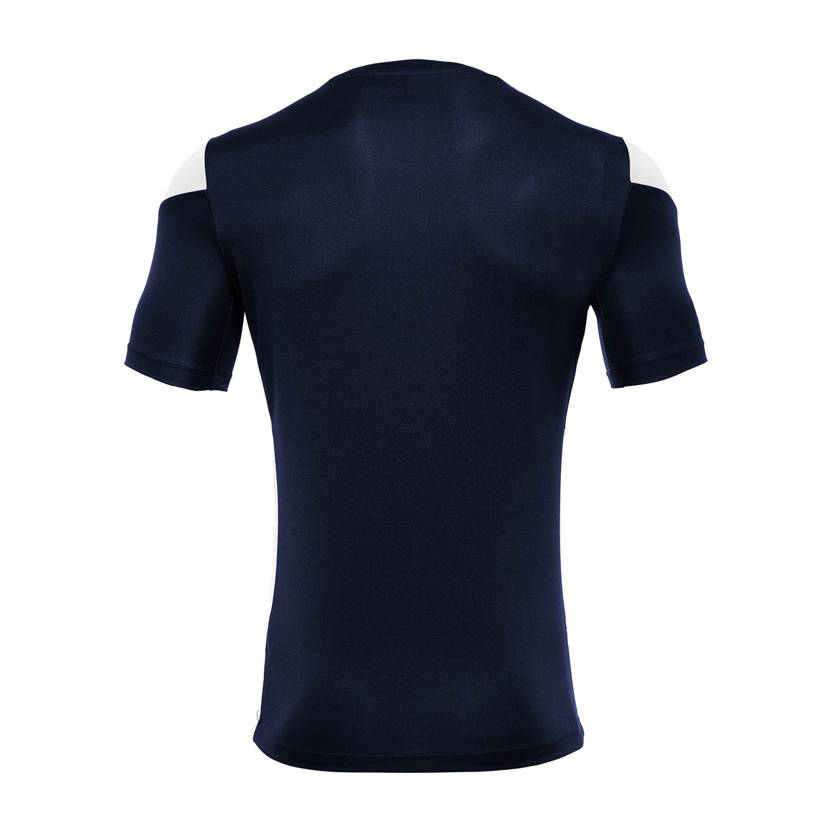 A photo of the Moate Tennis Club Polis' T-Shirt in White,  Back view.