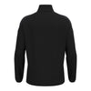 A photo of the CBC Monkstown Park Track Top in Black with school crest on left chest. Back view.
