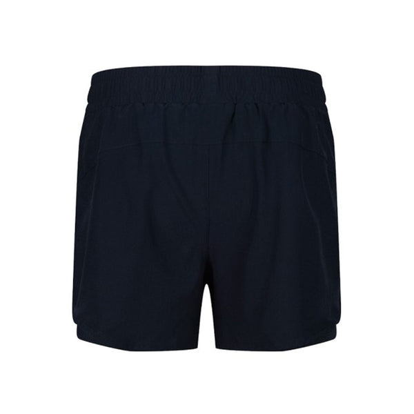 A photo of the Elm Park Tennis Club 2-in-1 Short in Navy. Rear View.
