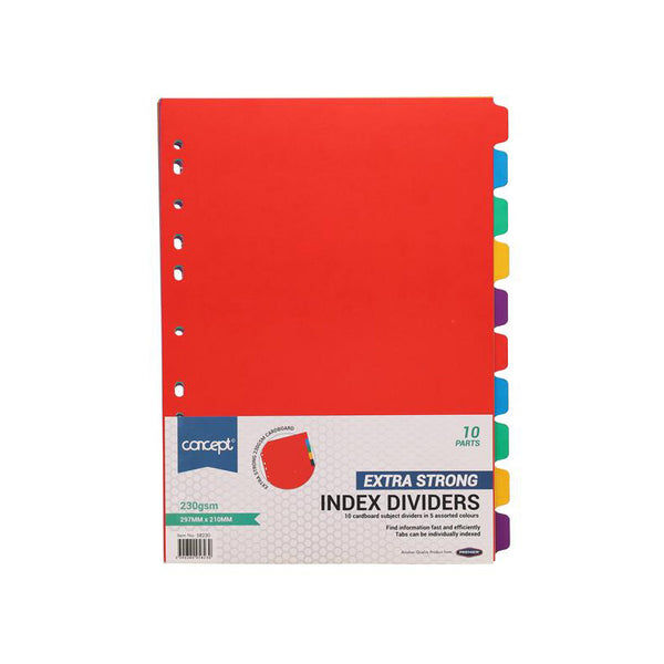 Premier Office 230gsm Extra Strong Subject Dividers