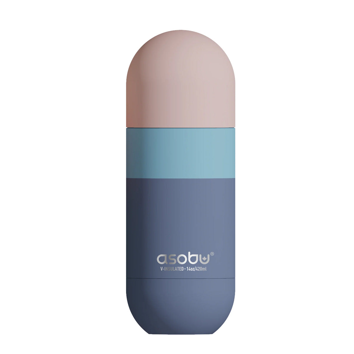 A photo of the Asobu Orb Water Bottle in Pastel Blue.