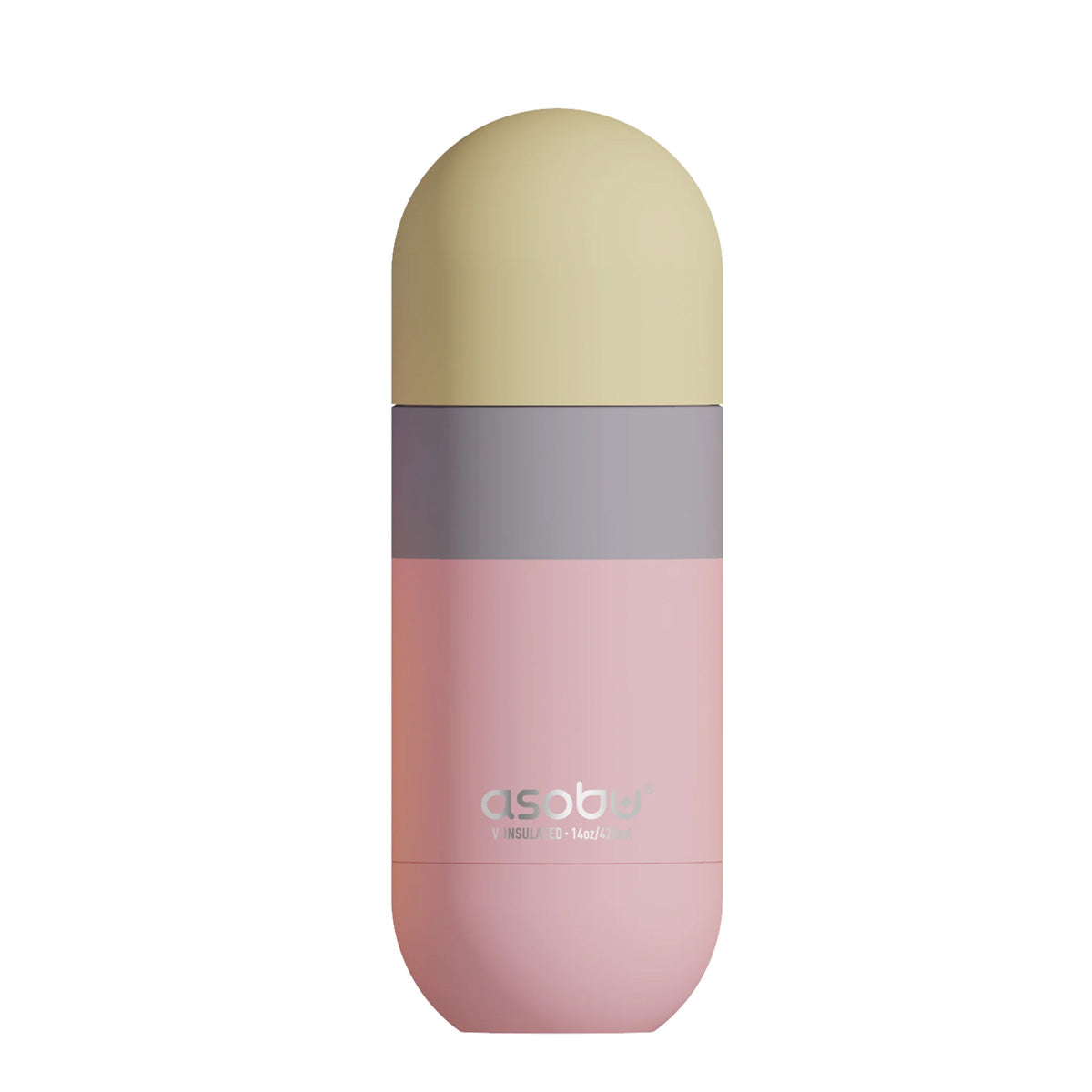 A photo of the Asobu Orb Water Bottle in Pastel Peach.