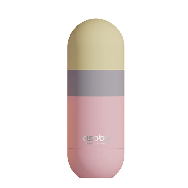 A photo of the Asobu Orb Water Bottle in Pastel Peach.