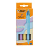 A photo of the BIC Pkt.3 4 Colour Ballpoint Pen Pastel Barrel, carded