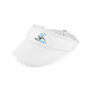 A photo of the Ballypatrick Sports Center Visor Hat in White with embroidered crest on front.