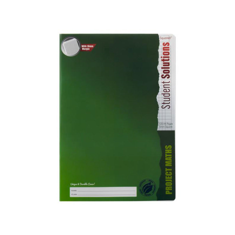 Student Solutions A4 120pg Project Math Durable Cover Copy Book A4