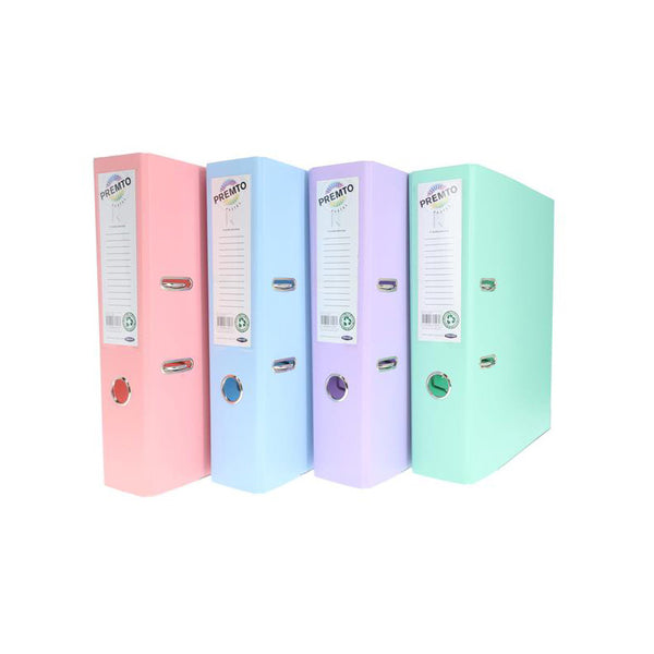 Premto Pastel A4 PP Lever Arch File