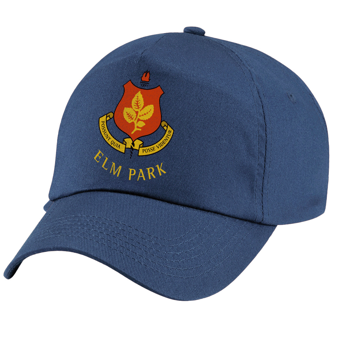 A photo of the Elm Park Tennis Club Baseball Cap in Navy with Club Crest front center.