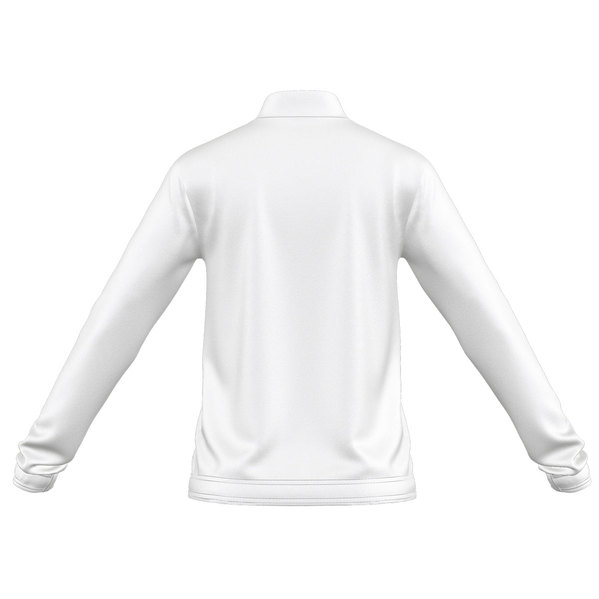A photo of the Elm Park Ladies Entrada 22 MTO Full Zip Jacket in White. Rear view.