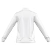 A photo of the Elm Park Ladies Entrada 22 MTO Full Zip Jacket in White. Rear view.