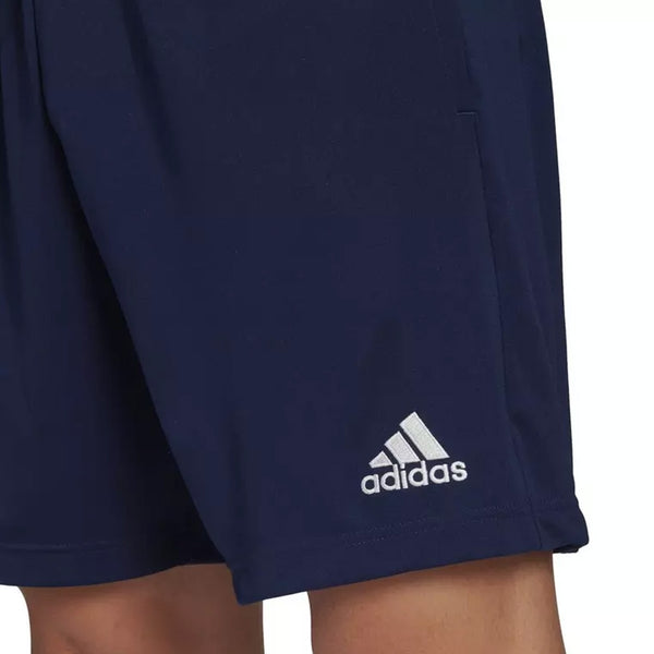 A photo of a model wearing the Elm Park Mens Entrada 22 Short in Navy. Front View.