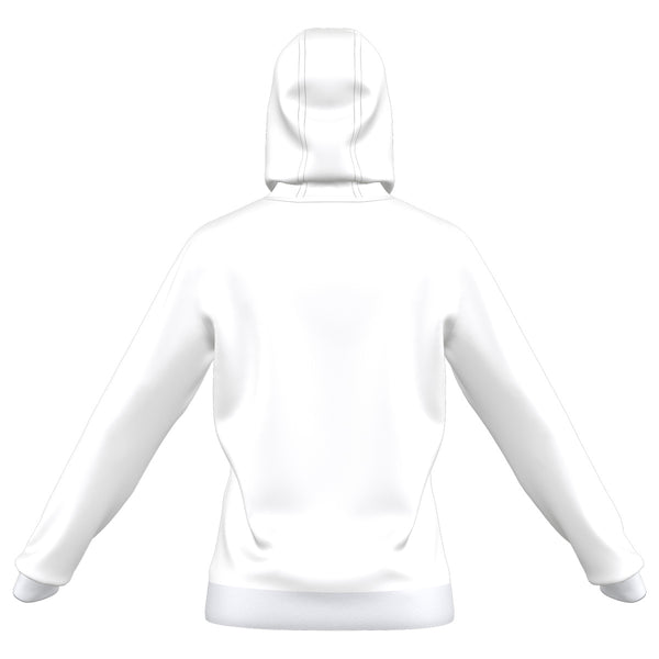 A photo of the Elm Park Ladies Adidas Entrada 22 Hoody in White. Rear View
