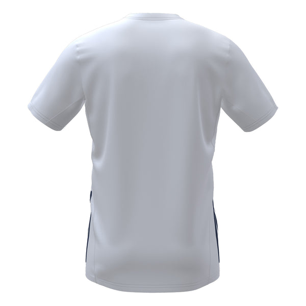A photo of the Elm Park Mens Adi Zero MTO Jersey in White. Rear view.