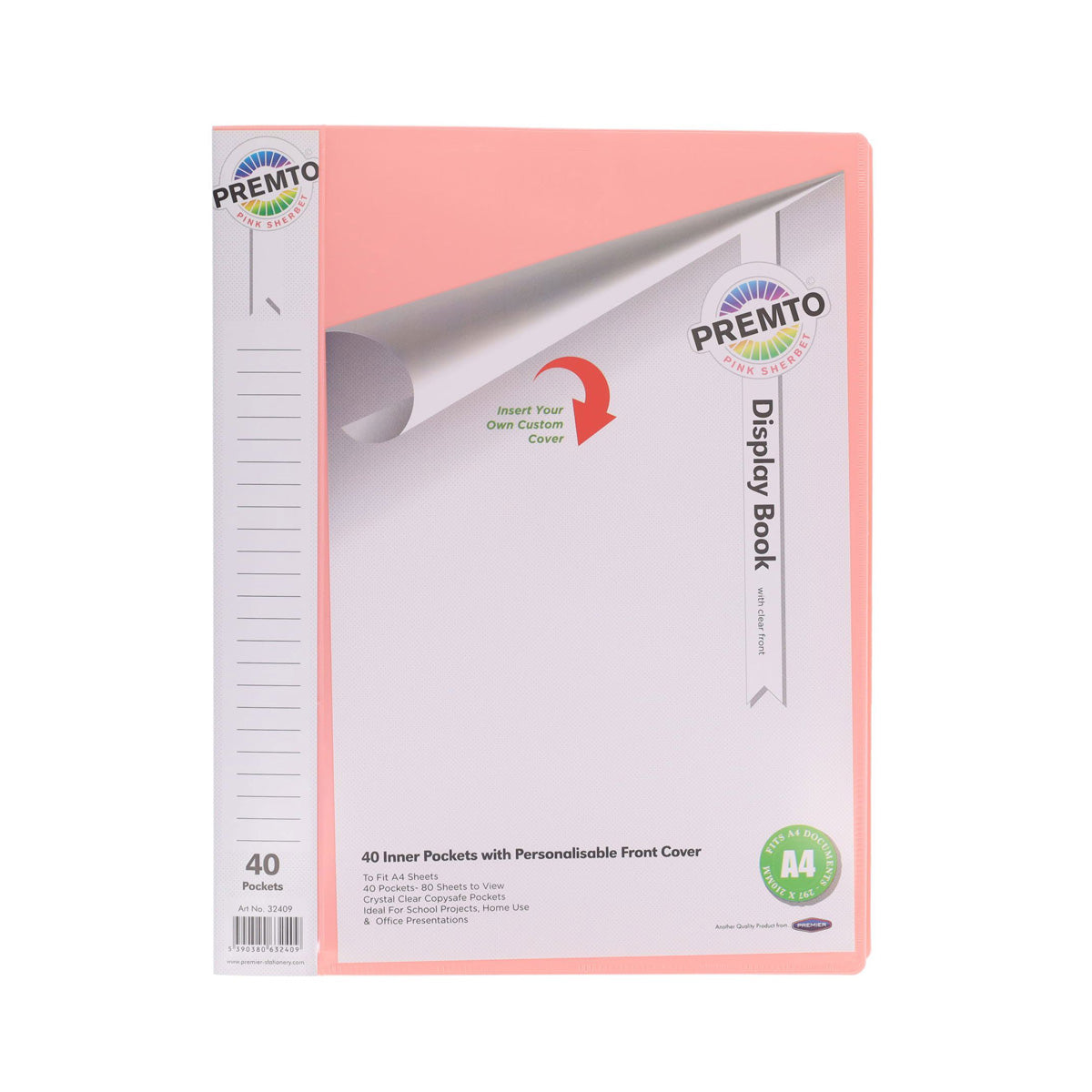 Premto Pastel A4 40 Pocket Display Book