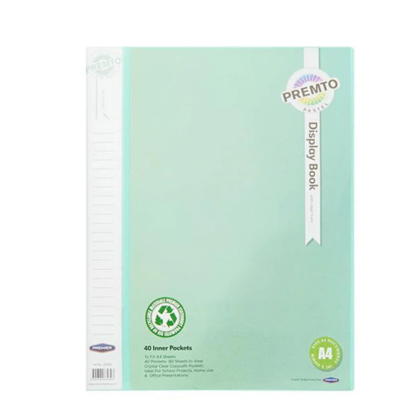 Premto Pastel A4 40 Pocket Display Book