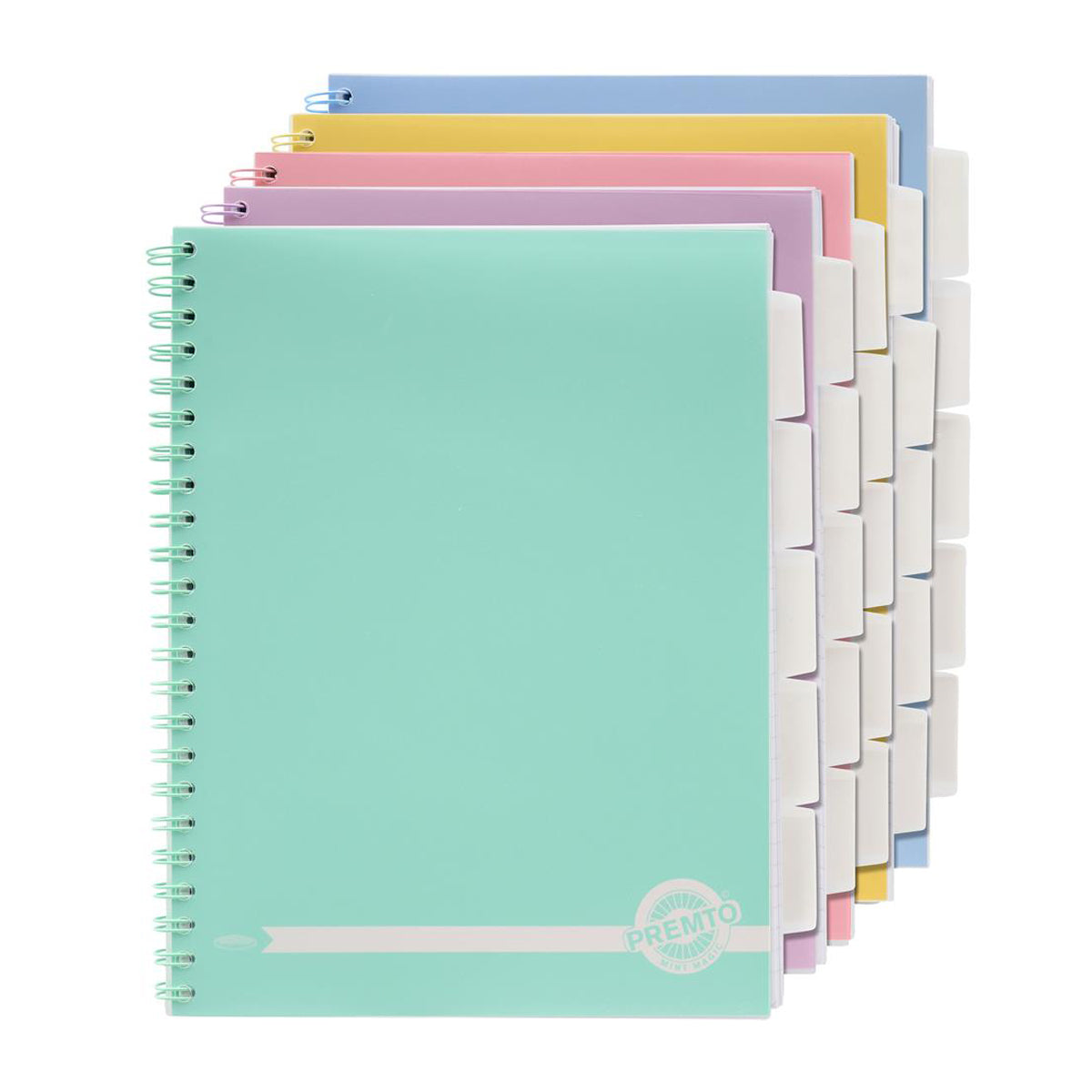 Premto Pastel A4 250pg Subject Wiro Project Book