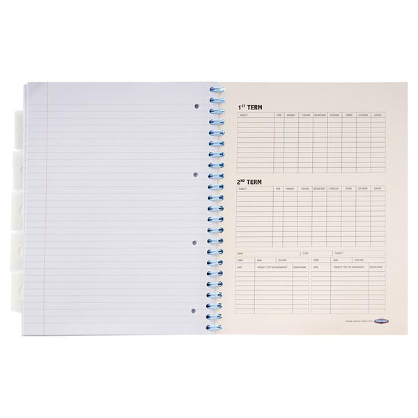 Premto Pastel A4 250pg Subject Wiro Project Book