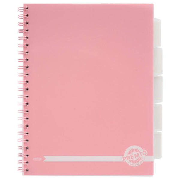 Premto Pastel A4 250pg Subject Wiro Project Book