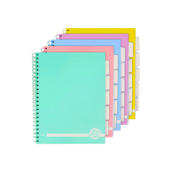 Premto Pastel A5 200pg 5 Subject Wiro Notebook Pastel OS
