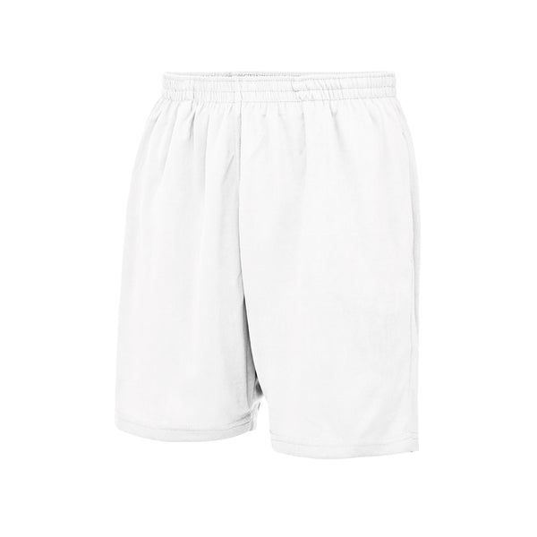 A photo of the Elm Park Junior Short in White. Front Shot.