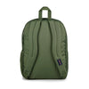 A back view photo of the JanSport Big Student Backpack in Cargo Green.