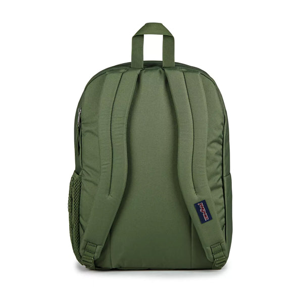 A back view photo of the JanSport Big Student Backpack in Cargo Green.