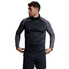 Photo of model wearing Canterbury Elite 1/4 Zip Top in Black