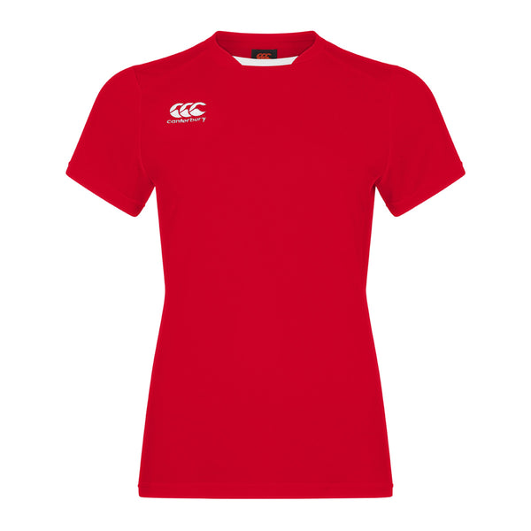 Canterbury Club Dry Tee Female Red Front
