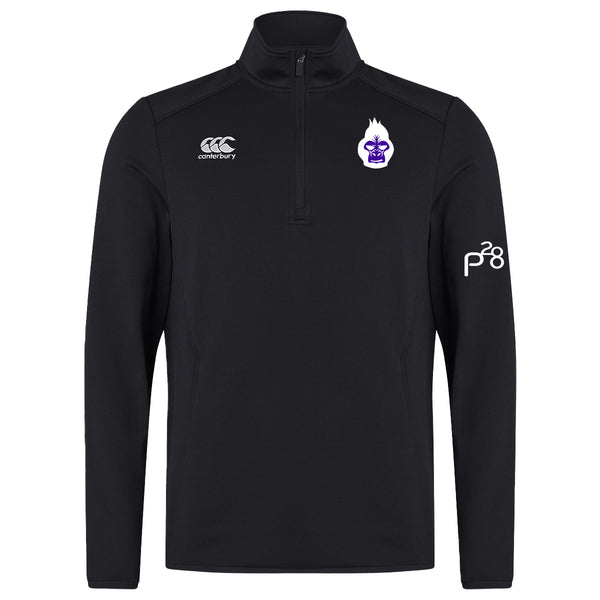 Paragon28  Men's 1/4 Zip Midlayer with Gorilla Logo Left Chest Print