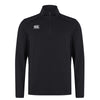 Canterbury Club 1/4 Zip Mid Layer Training Top Black