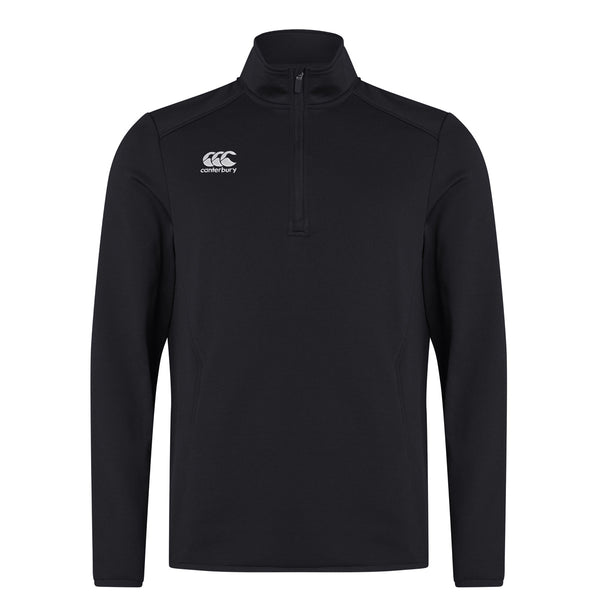 Canterbury Club 1/4 Zip Mid Layer Training Top Black