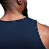 Rear shoulder photo of model wearing Canterbury Club Dry Singlet in Navy