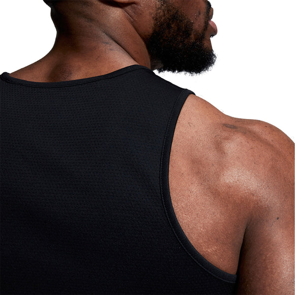 Rear Shoulder photo of model wearing Canterbury Club Dry Singlet in Black