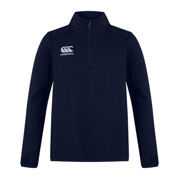 Canterbury Junior Club 1/4 Zip Mid Layer Training Top Navy
