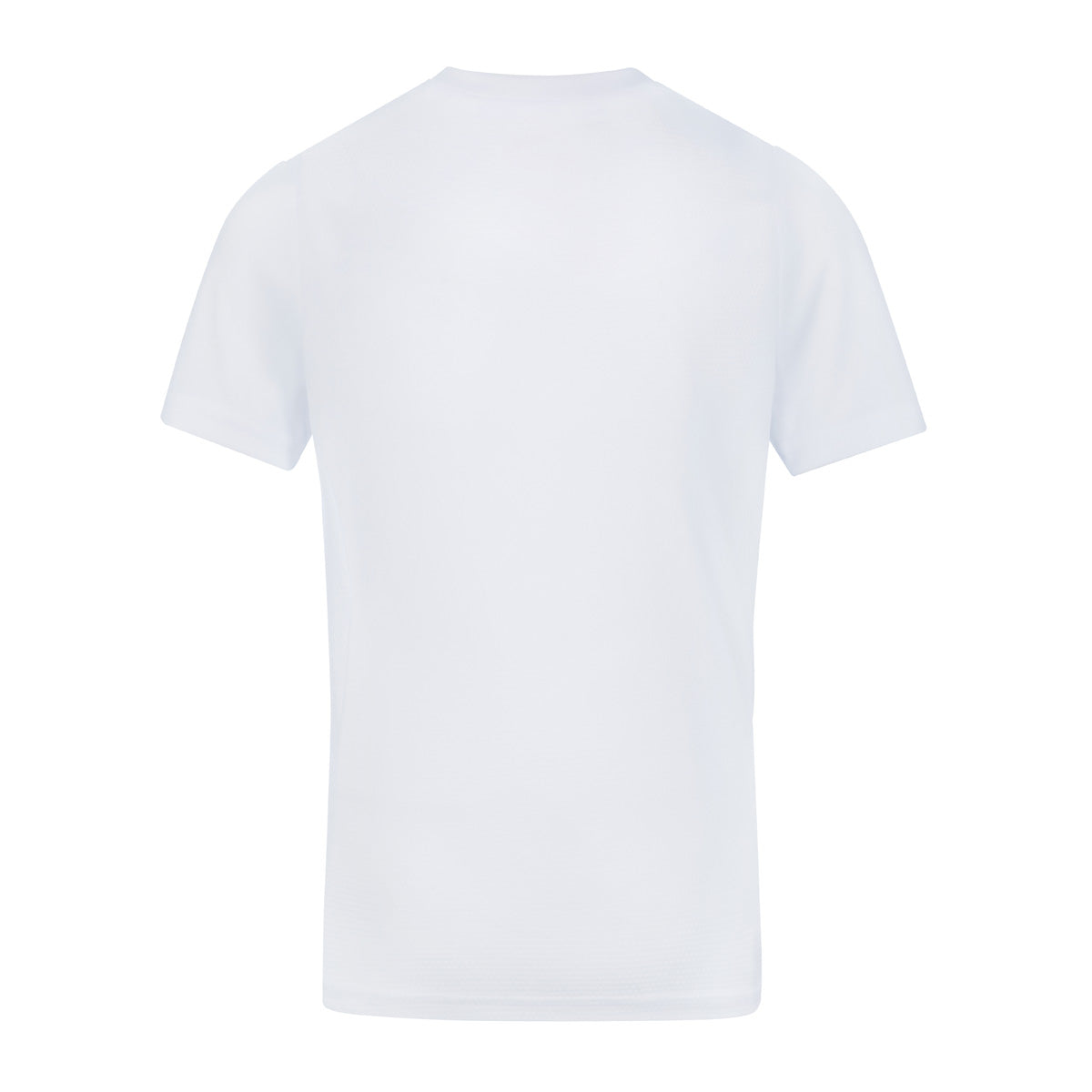 Photo of the Canterbury Club Dry Tee Junior in White, back view