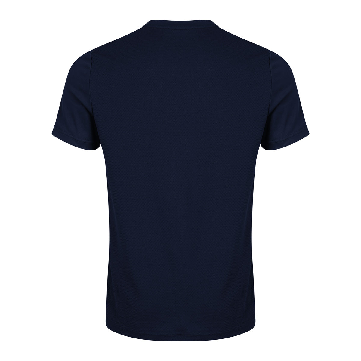 Photo of the Canterbury Club Dry Tee Junior Navy, photographed from rear