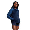 Photo of model wearing Canterbury Ladies Elite Training Hoody Navy, front view