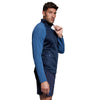 Photo of model wearing Canterbury Elite 1/4 Zip Top in Navy, side