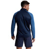 Photo of model wearing Canterbury Elite 1/4 Zip Top in Navy, back