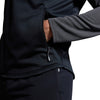 Photo of model wearing the Canterbury Elite Training Hoody Black, side pocket view