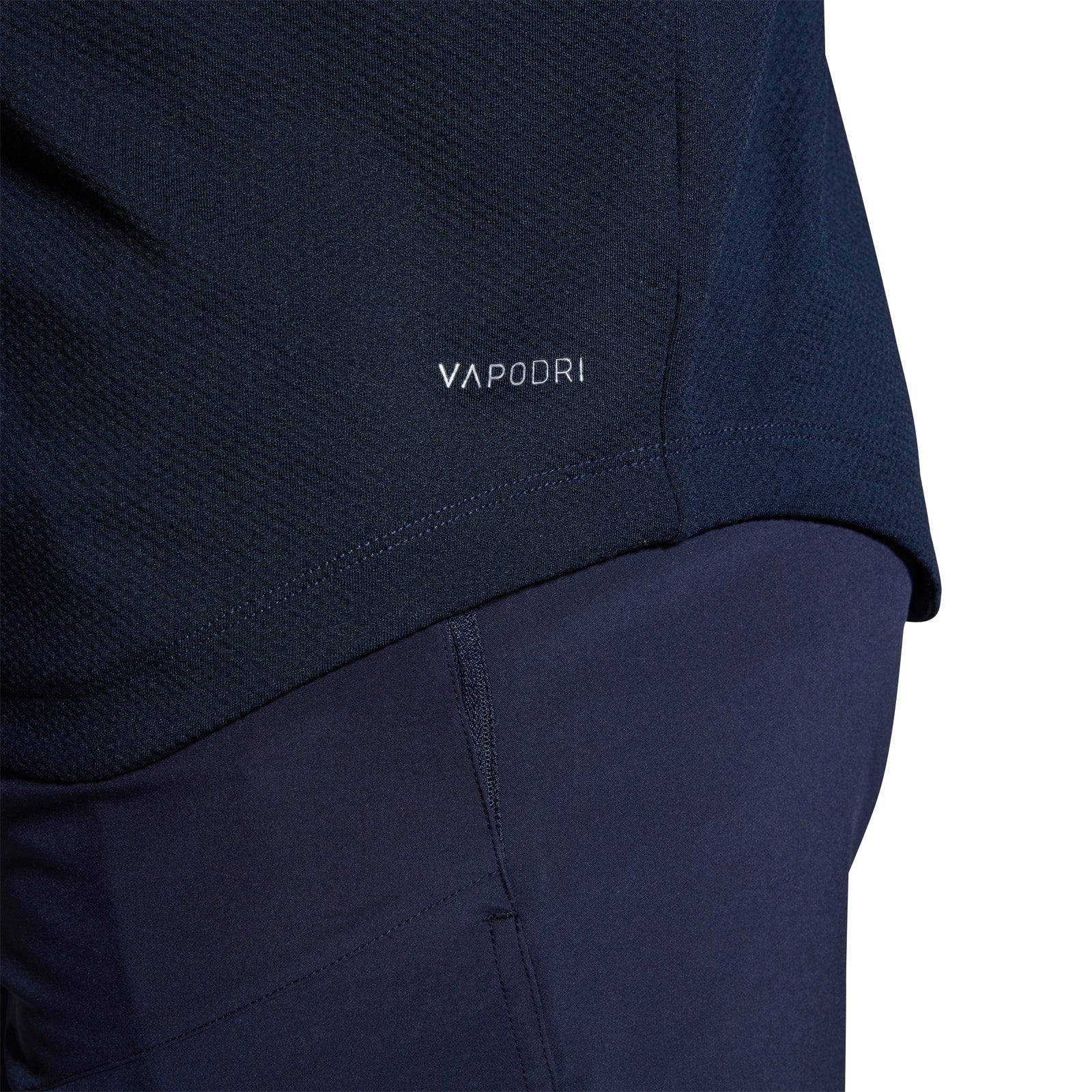 Canterbury Mens Elite First Layer in Navy, side waist detail