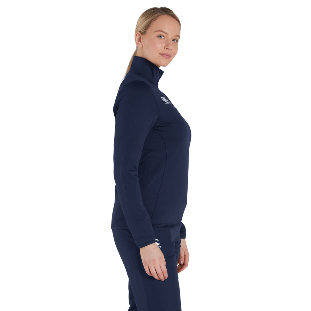 Canterbury Womens Club 1/4 Zip Mid Layer Training Top Navy