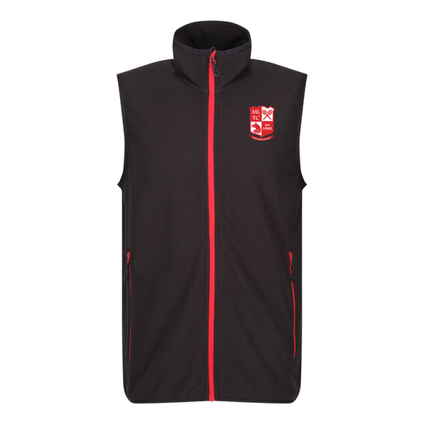 Mitchelstown Tennis Club Senior Black Bodywarmer with embroidered club chest on left chest.