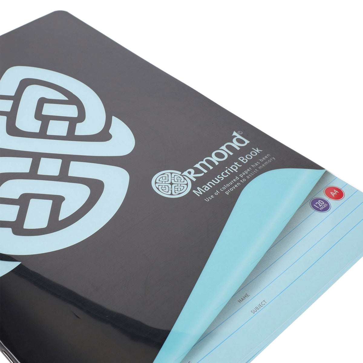 Ormond A4 120pg Durable Cover Visual Memory Aid Manuscript Book