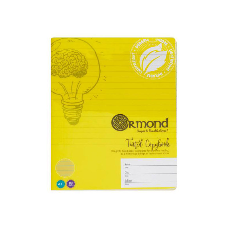 Ormond 88pg A11 Visual Memory Aid Durable Cover Copy Book