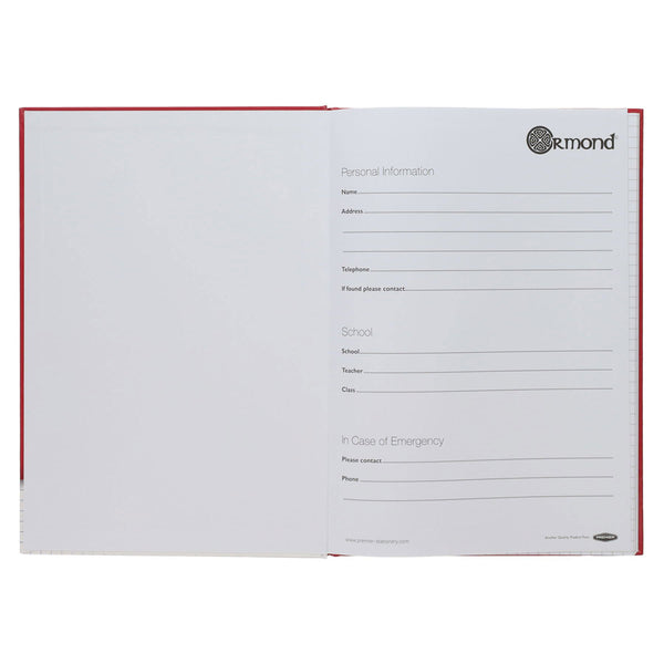 Ormond A4 120pg Hardcover Maths Copy Book