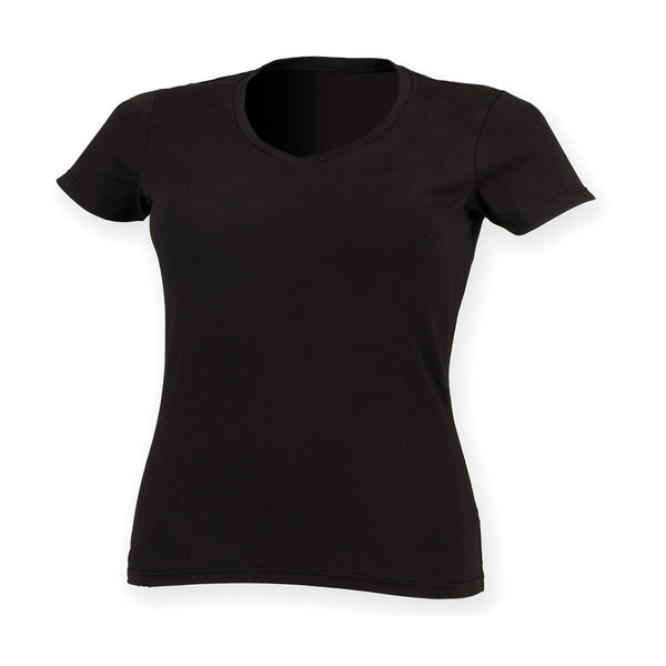 Feel Good Women's Stretch V-neck T-shirt