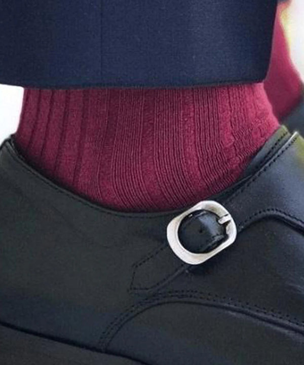 Swole Panda Deep Burgundy Socks
