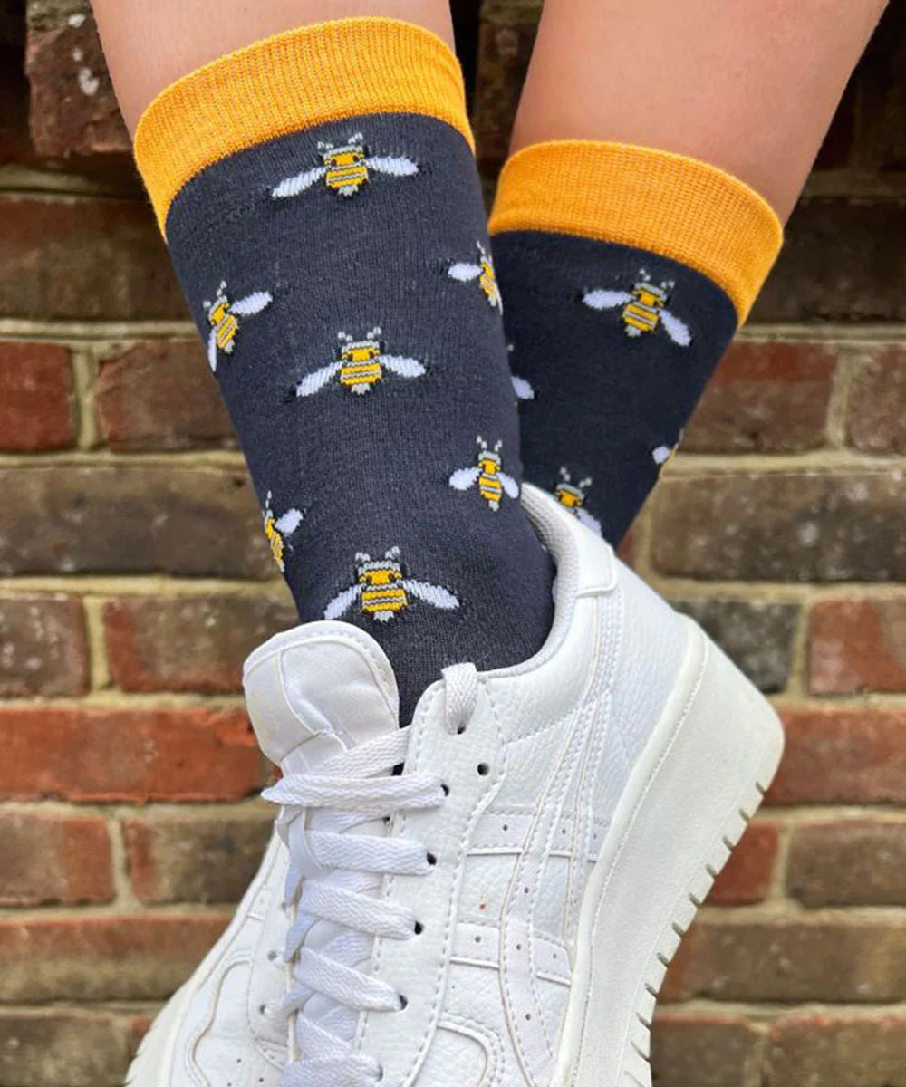 Swole Panda Bumblebee Bamboo Sock